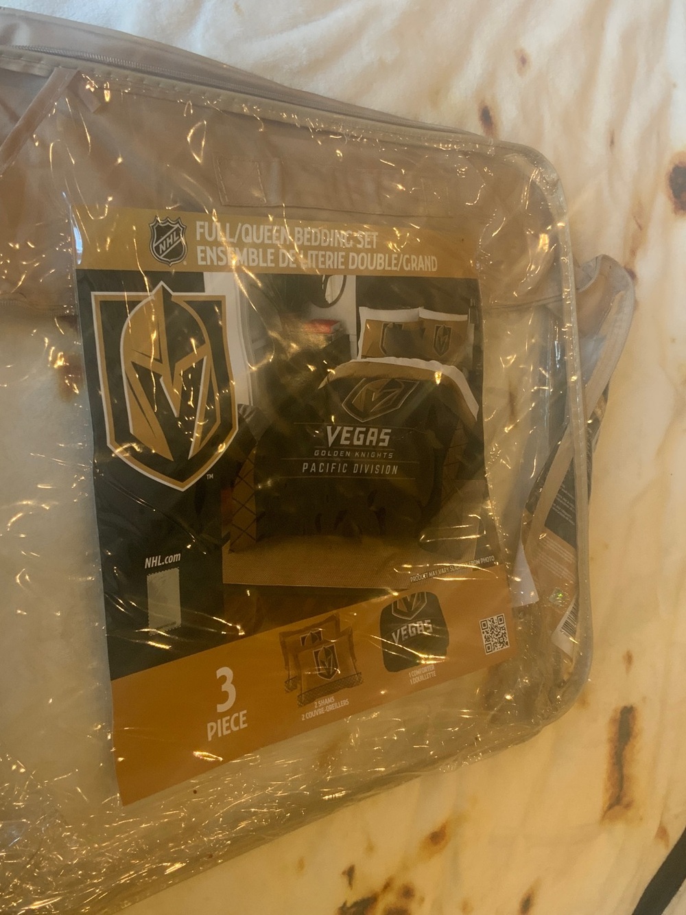 NHL Vegas Golden Knights Bedding Set - Black & Gold